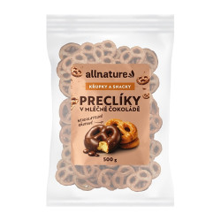 ALLNATURE Preclíky v mléčné čokoládě 500 g