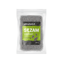 Allnature Sezam černý loupaný 100 g