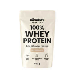 Allnature Sportlab 100% WHEY protein bez příchuti 500 g