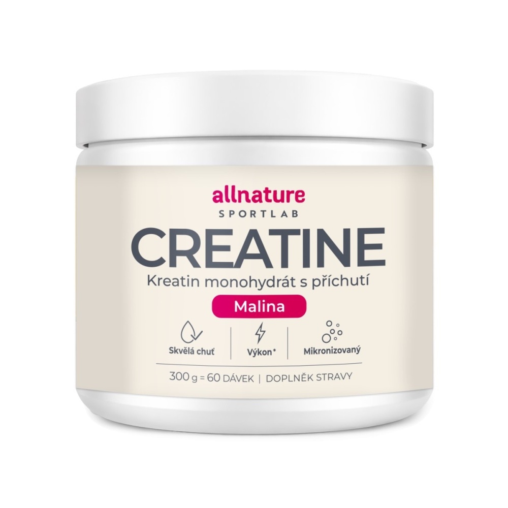 Allnature Sportlab Creatine monohydrát malina 300 g