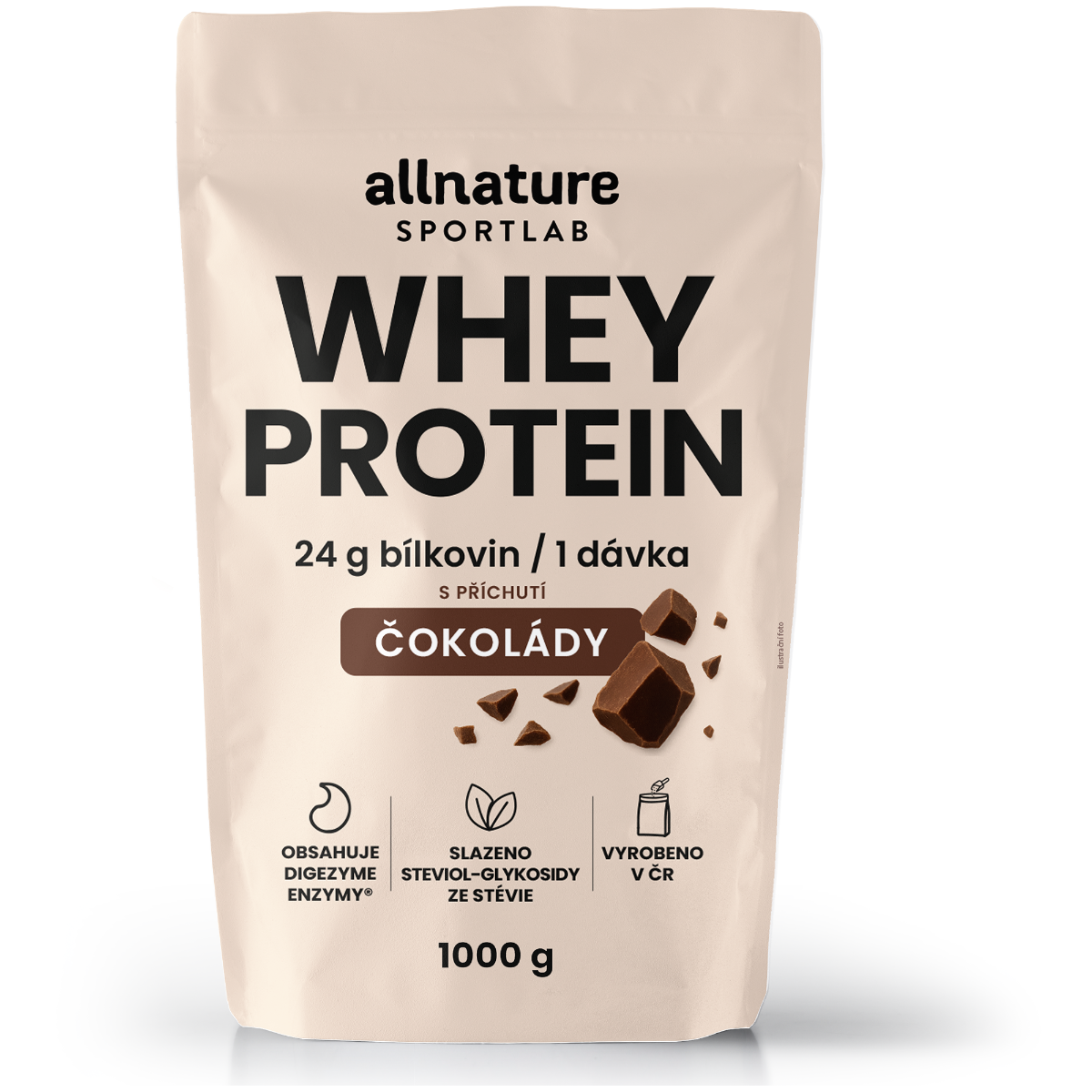 Allnature Sportlab Whey Protein Čokoláda 1000 g