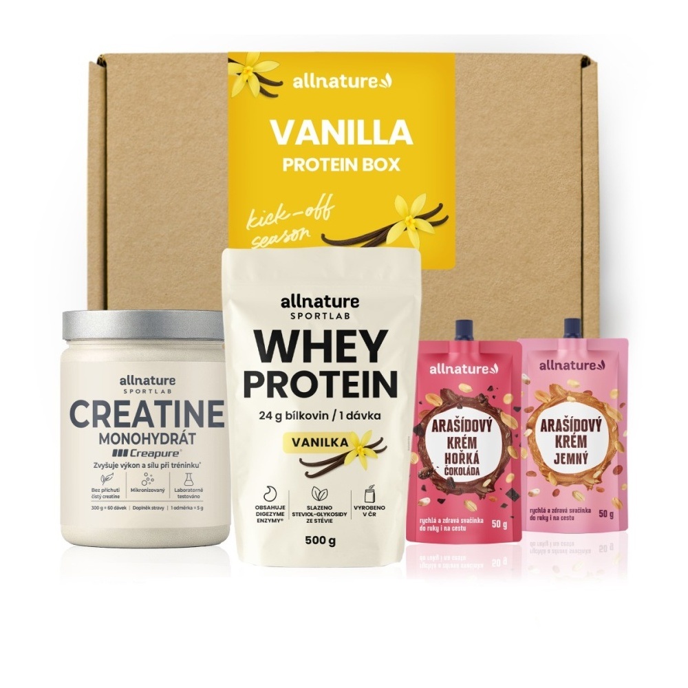 Allnature Vanilla Protein Box 4 ks