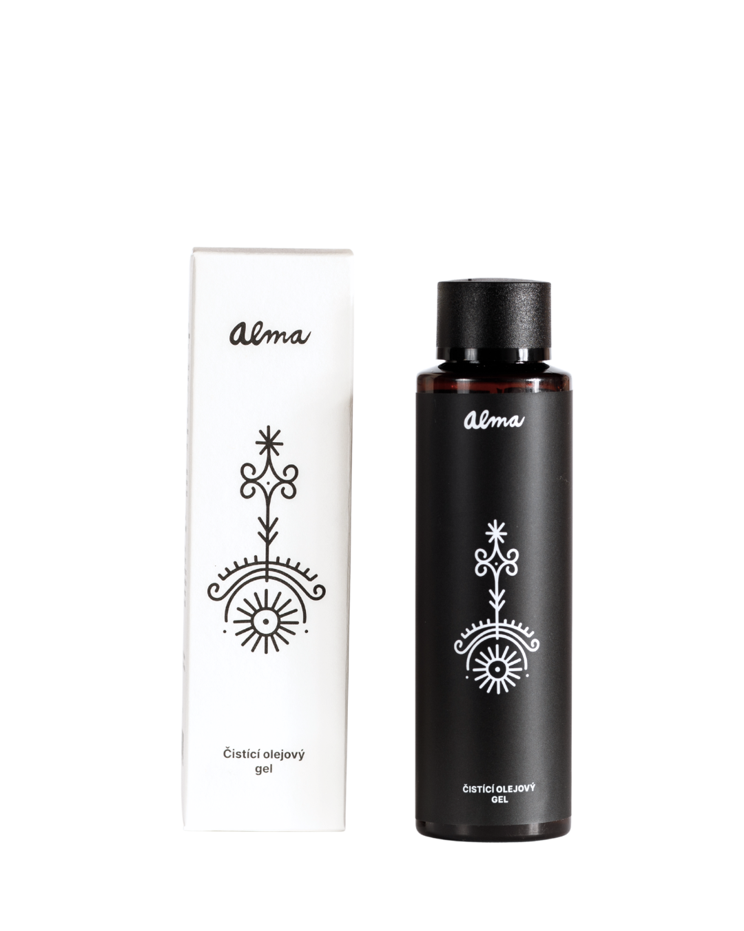 Alma Čistící olejový gel s malachitem, Abyssinian olejem a Aloe vera 100 ml