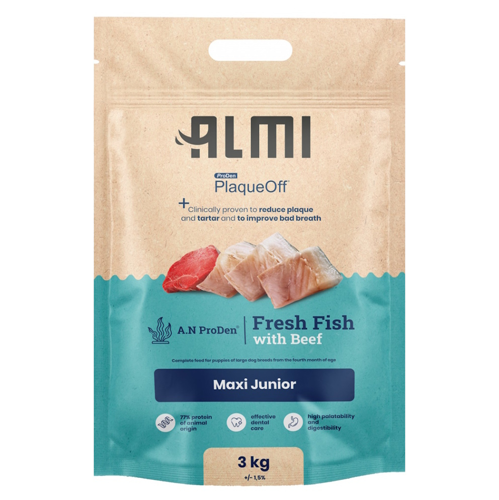 ALMI Maxi Junior granule pro štěňata, Hmotnost balení (g): 3 kg