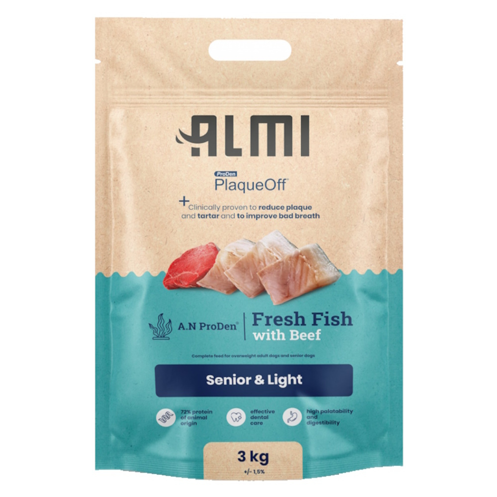 ALMI Senior & Light granule pro psy, Hmotnost balení (g): 3 kg