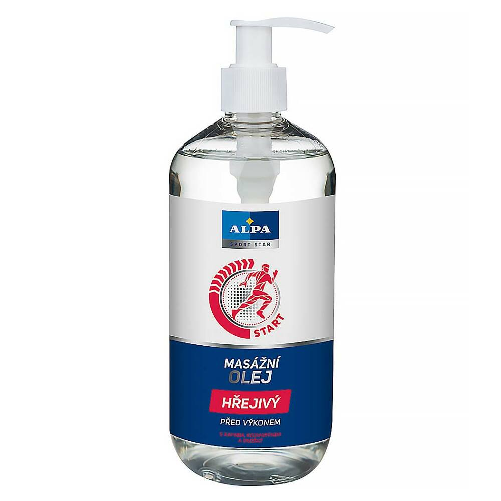 ALPA masážní olej hřejivý 500 ml