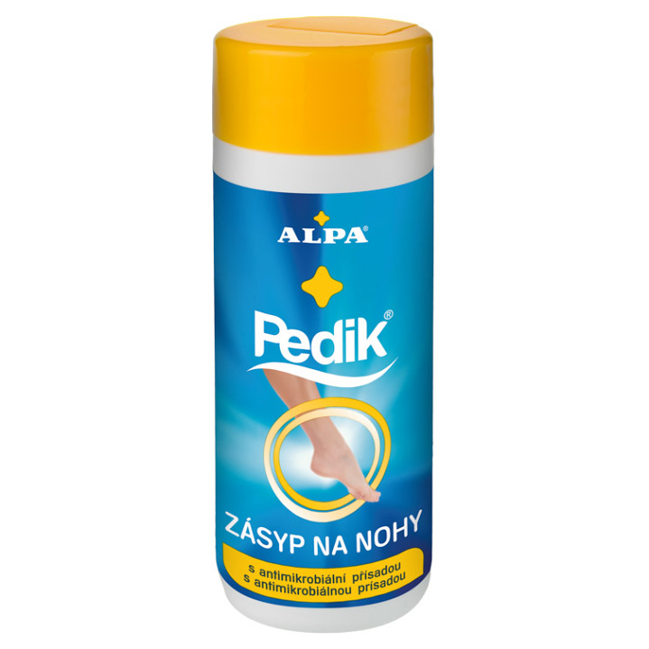 ALPA PEDIK Zásyp na nohy s antimikrobiální přísadou 100 g