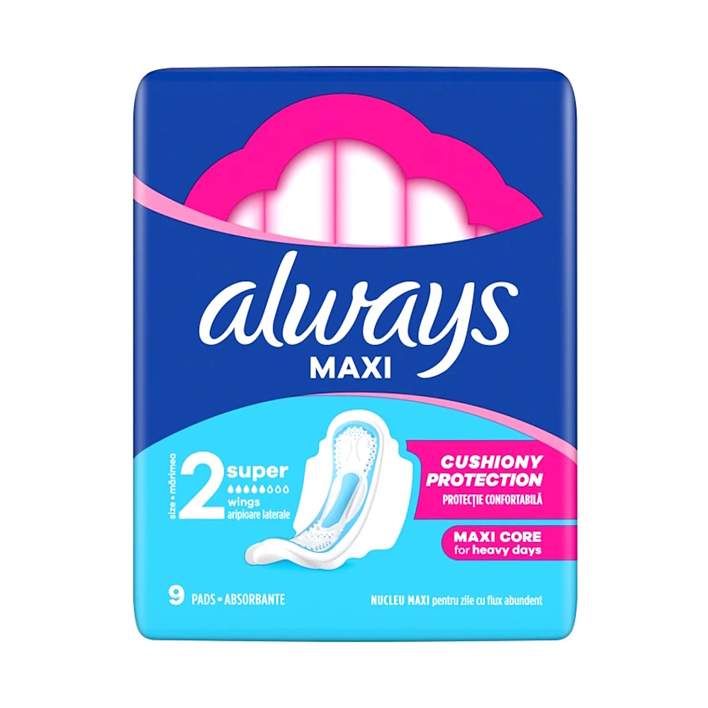 ALWAYS Classic Long Hygienické Vložky s křidélky 9 ks