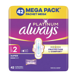 ALWAYS Platinum Ultra Super Hygienické vložky s křidélky 42 kusů