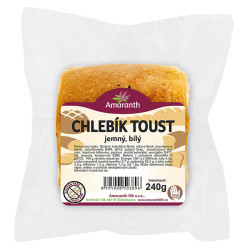 AMARANTH Bezlepkový toustový chlebík jemný bílý 240 g