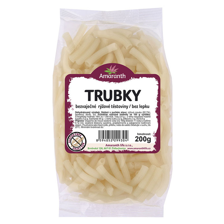 AMARANTH Trubky rýžové 200 g