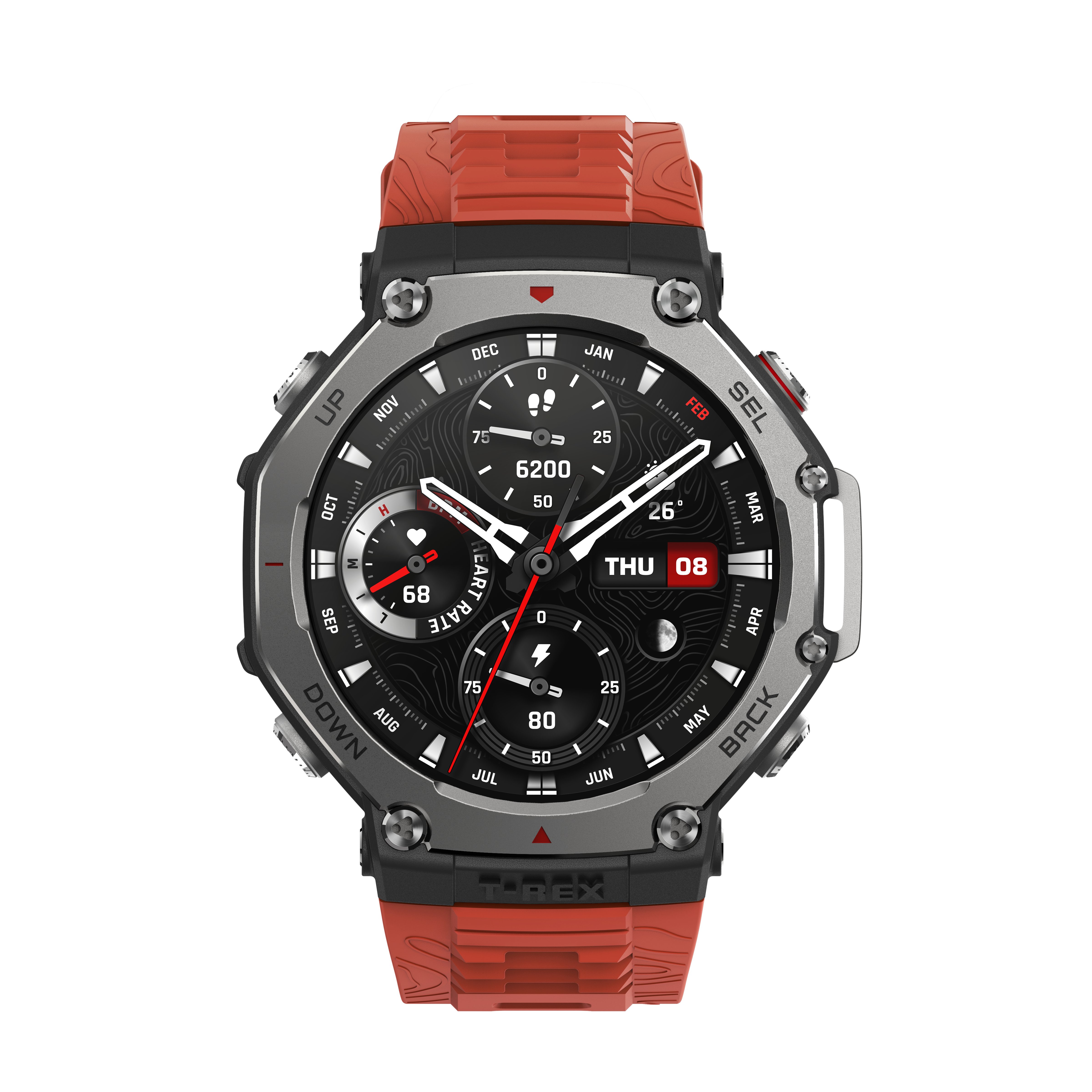 Amazfit T-Rex 3 chytré hodinky Lava Red