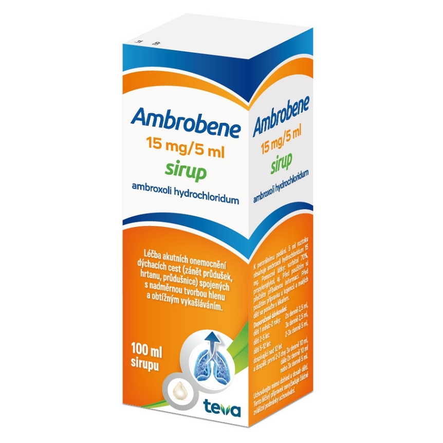 AMBROBENE 15 mg/5 ml sirup 100 ml