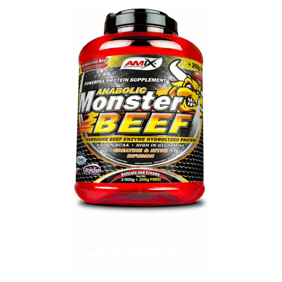 AMIX Anabolic monster BEEF 90% protein jahoda a banán 2200 g
