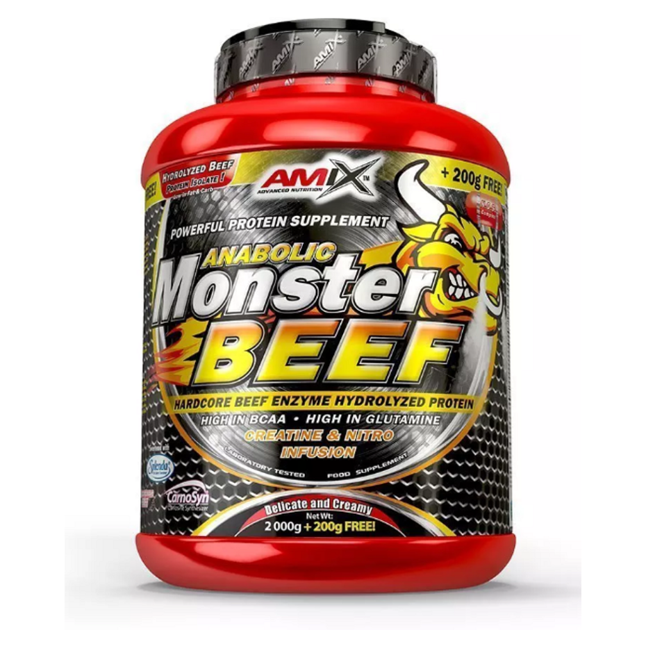 AMIX Anabolic monster BEEF 90% protein lesní ovoce 2200 g