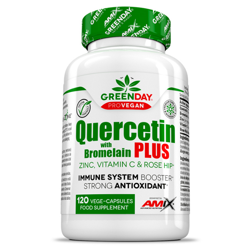 AMIX Greenday ProVegan Quercetin s bromelainem plus 120 kapslí