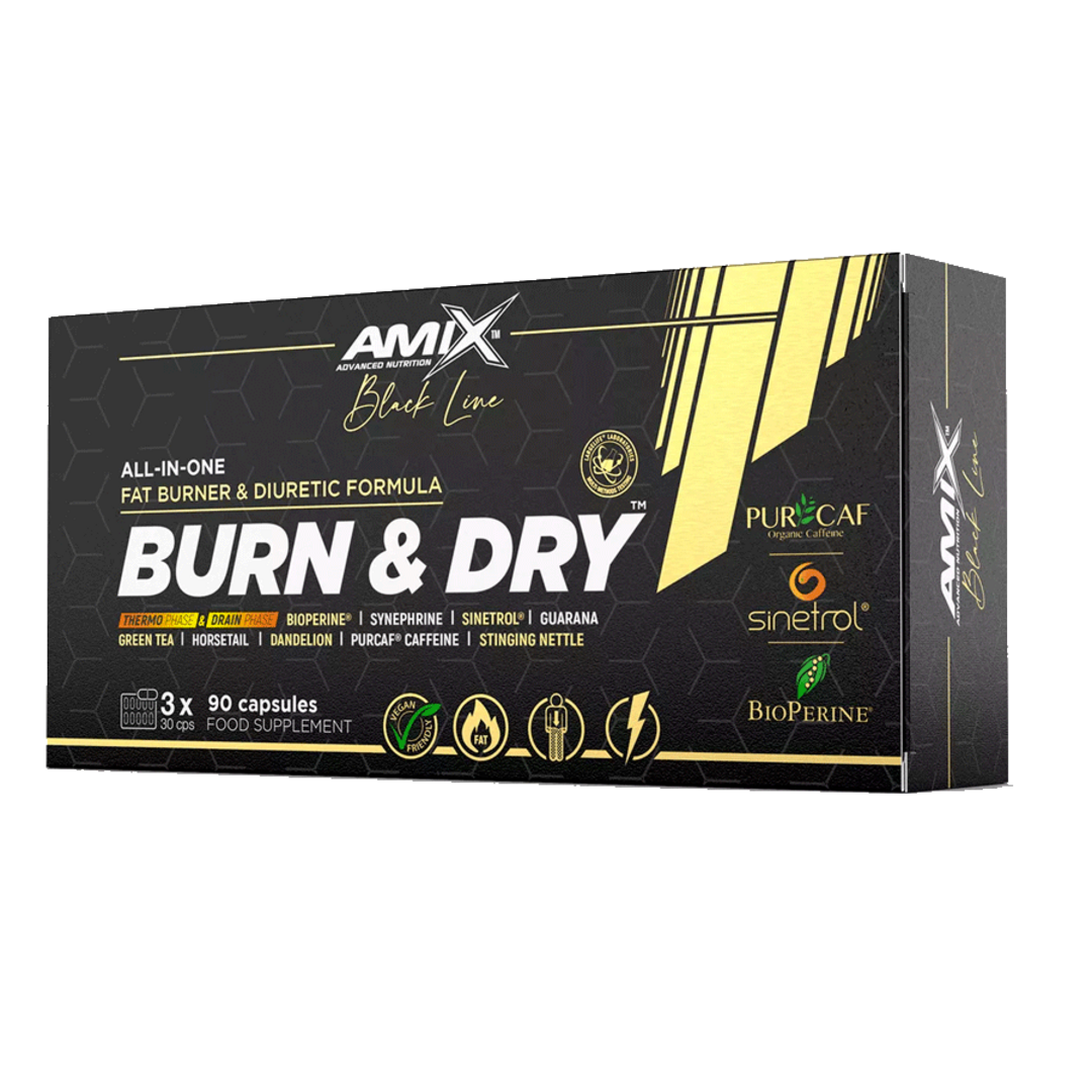 Amix Nutrition Black Line Burn & Dry Blister - 90 kapslí