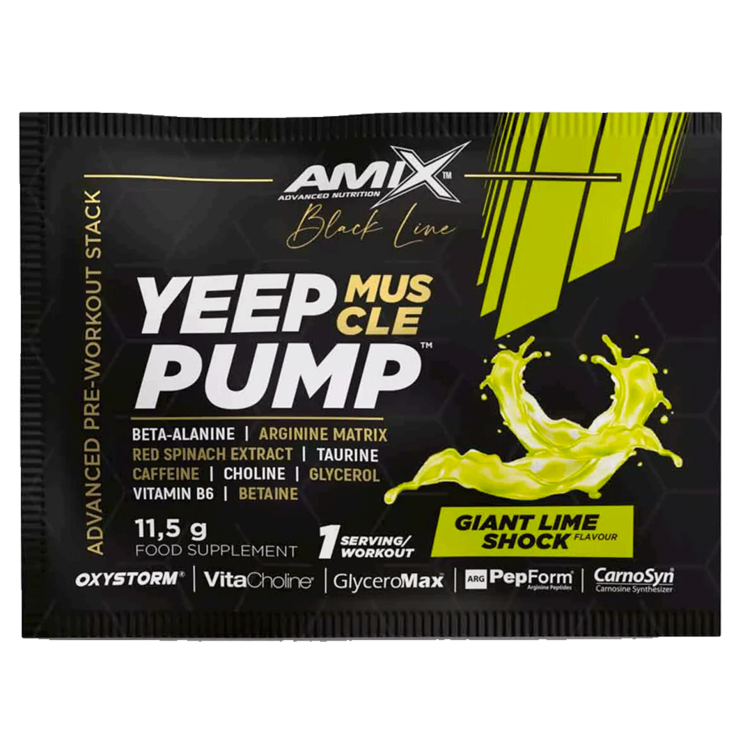 Amix Nutrition Black Line Yeep Pump 345g - giant lime shock