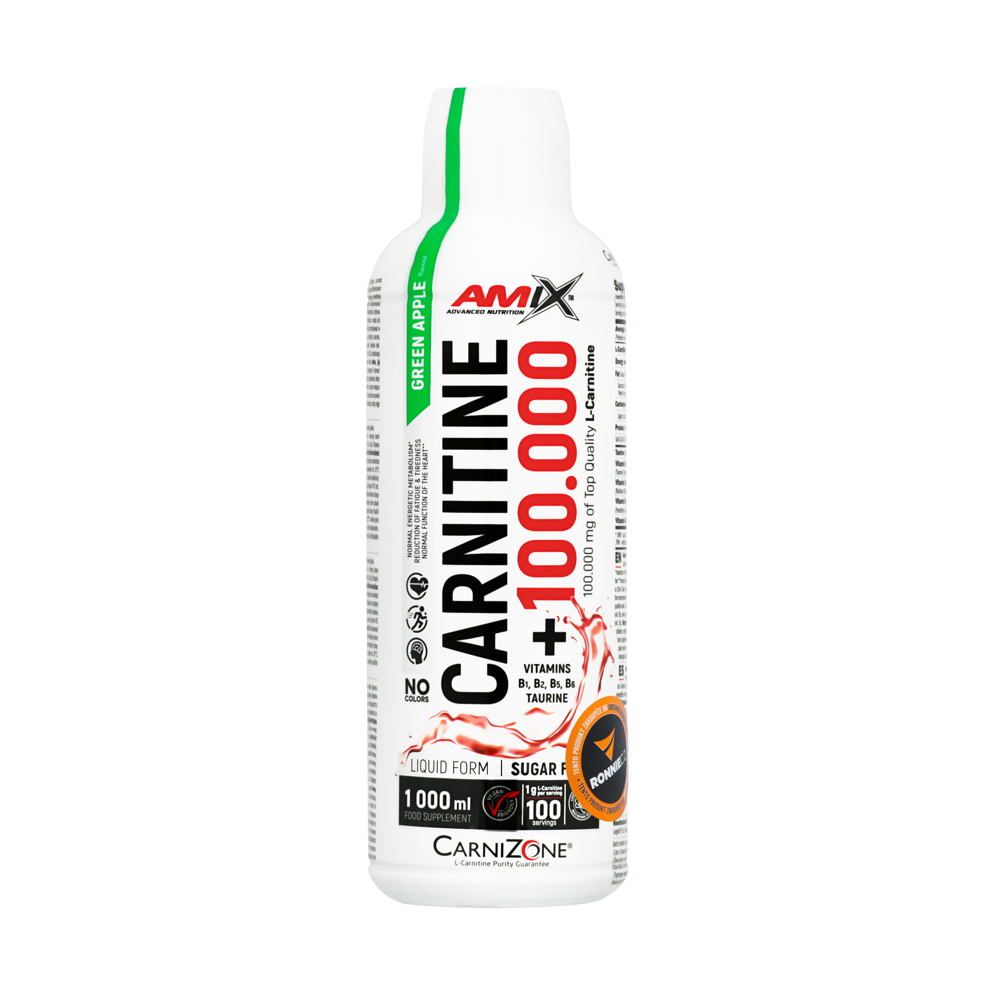 Amix Nutrition Carnitine 100000 1000 ml višeň-malina