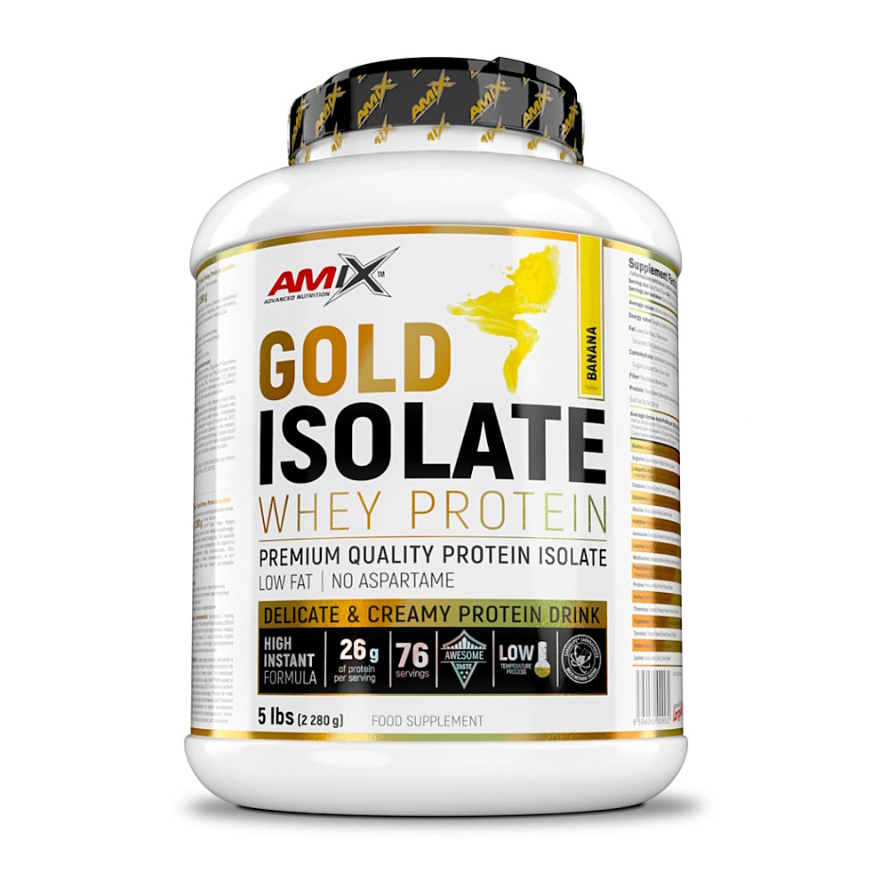 AMIX Nutrition gold whey protein isolate banán 2280 g