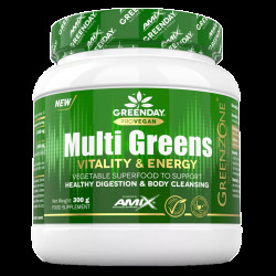 Amix Nutrition ProVegan MultiGreens Vitality & Energy 300g - pomeranč