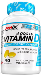 AMIX Vitamin D - 4000 I.U. 90 kapslí
