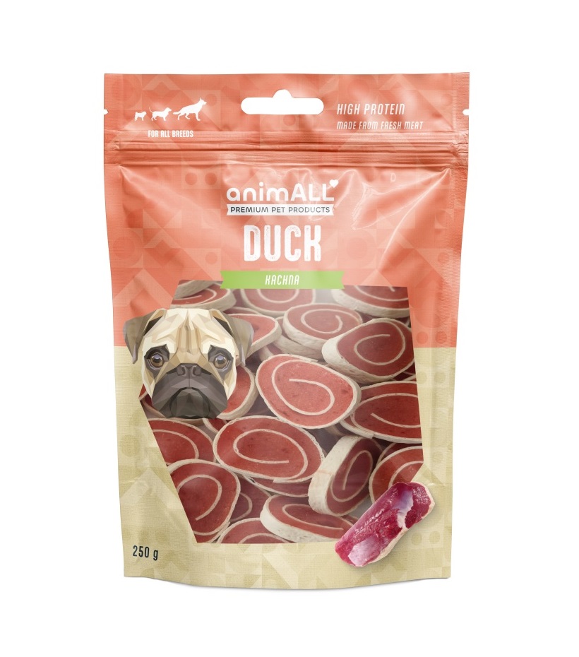 animALL Kachní Mini Sushi pamlsky pro psy 250 g