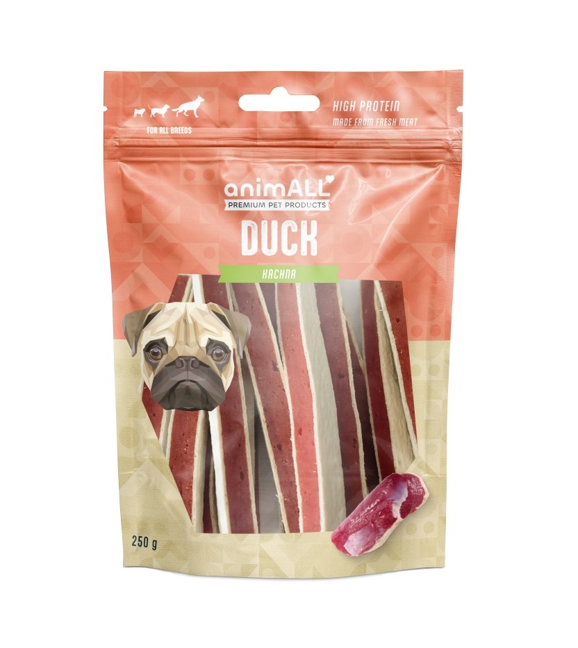 animALL Kachní sendvič pamlsky pro psy 250 g