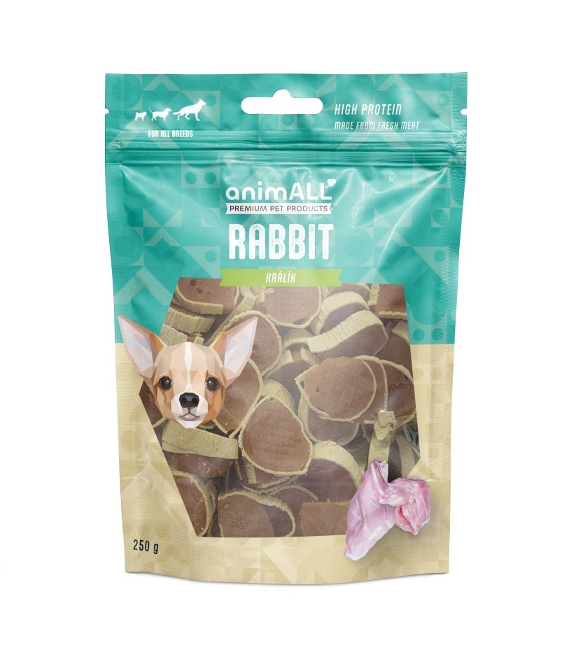 animALL Králičí Mini Sushi pamlsky pro psy 250 g