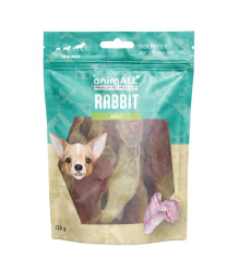 animALL Králičí ouško s jehněčím pamlsky pro psy 250 g