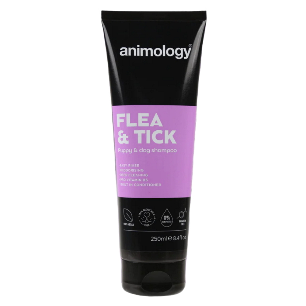 ANIMOLOGY Flea & tick antiparazitní šampon pro psy 250 ml
