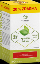 APOROSA Kyselina listová +B12, +B6, 120 tablet