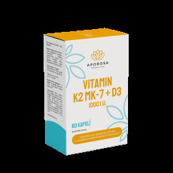 APOROSA Vitamin K2+D3 MK-7, 60 kapslí