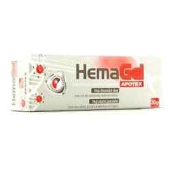 APOTEX HemaGel 30 g, poškozený obal