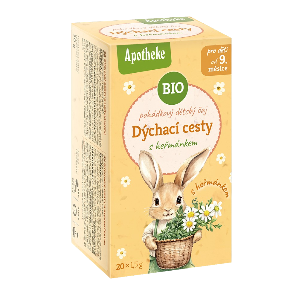 APOTHEKE BIO čaj dětský Dýchací cesty s heřmánkem 20 x 1.5 g