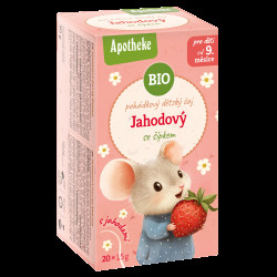 APOTHEKE BIO čaj dětský Jahodový se šípkem 20 x 1.5 g