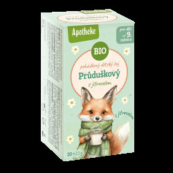 APOTHEKE BIO čaj dětský Průduškový s jitrocelem 20 x 1.5 g