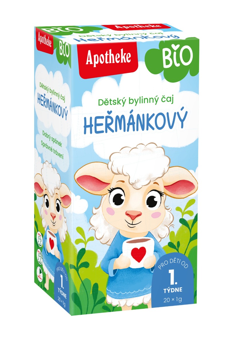 Apotheke BIO Dětský čaj heřmánkový nálevové sáčky 20x1 g