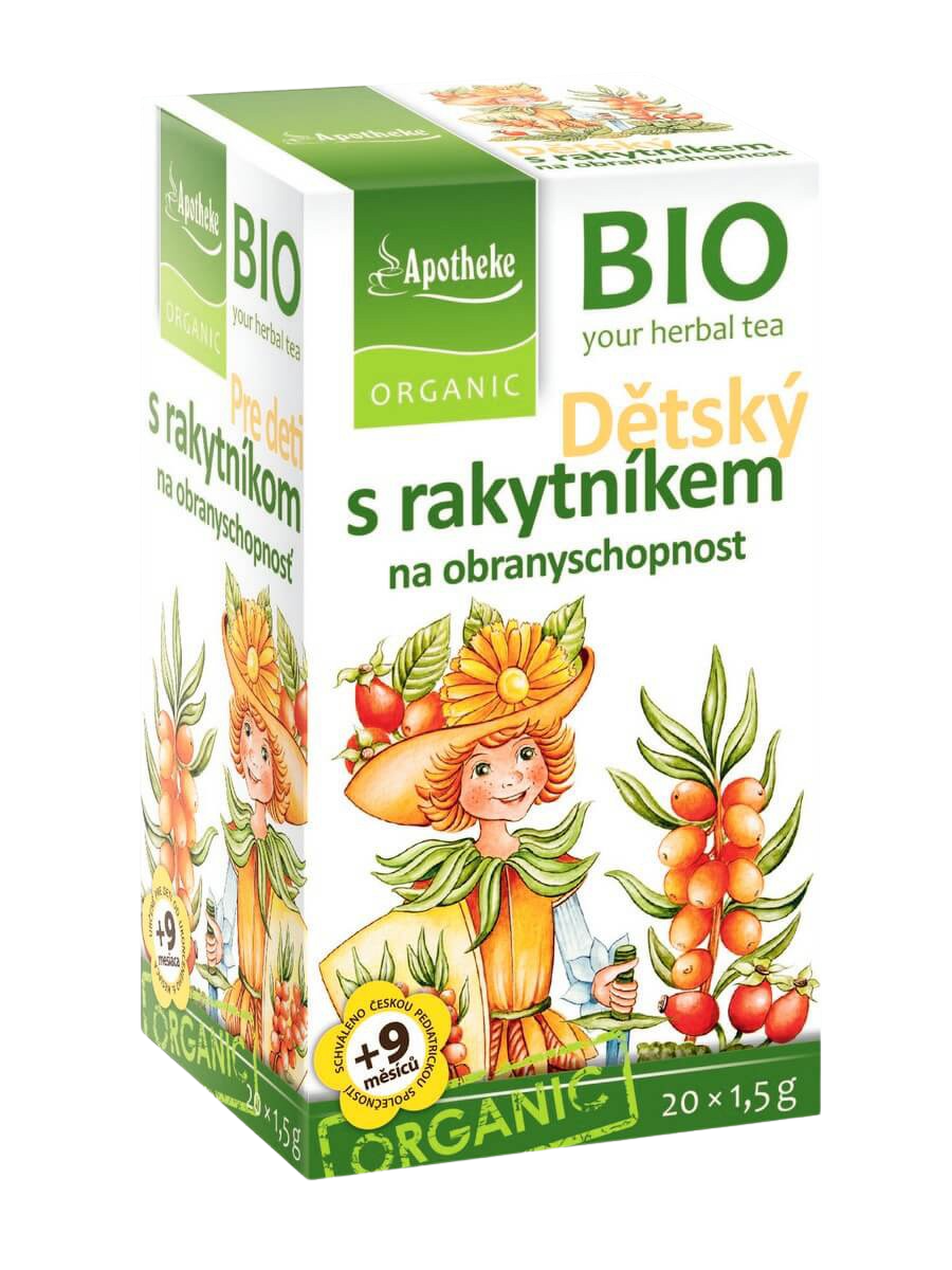 APOTHEKE BIO Dětský čaj s rakytníkem na obranyschopnost 20 x 1.5 g