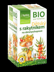 APOTHEKE BIO Dětský čaj s rakytníkem na obranyschopnost 20 x 1.5 g