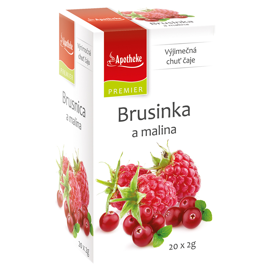 APOTHEKE Brusinka a malina 20 sáčků