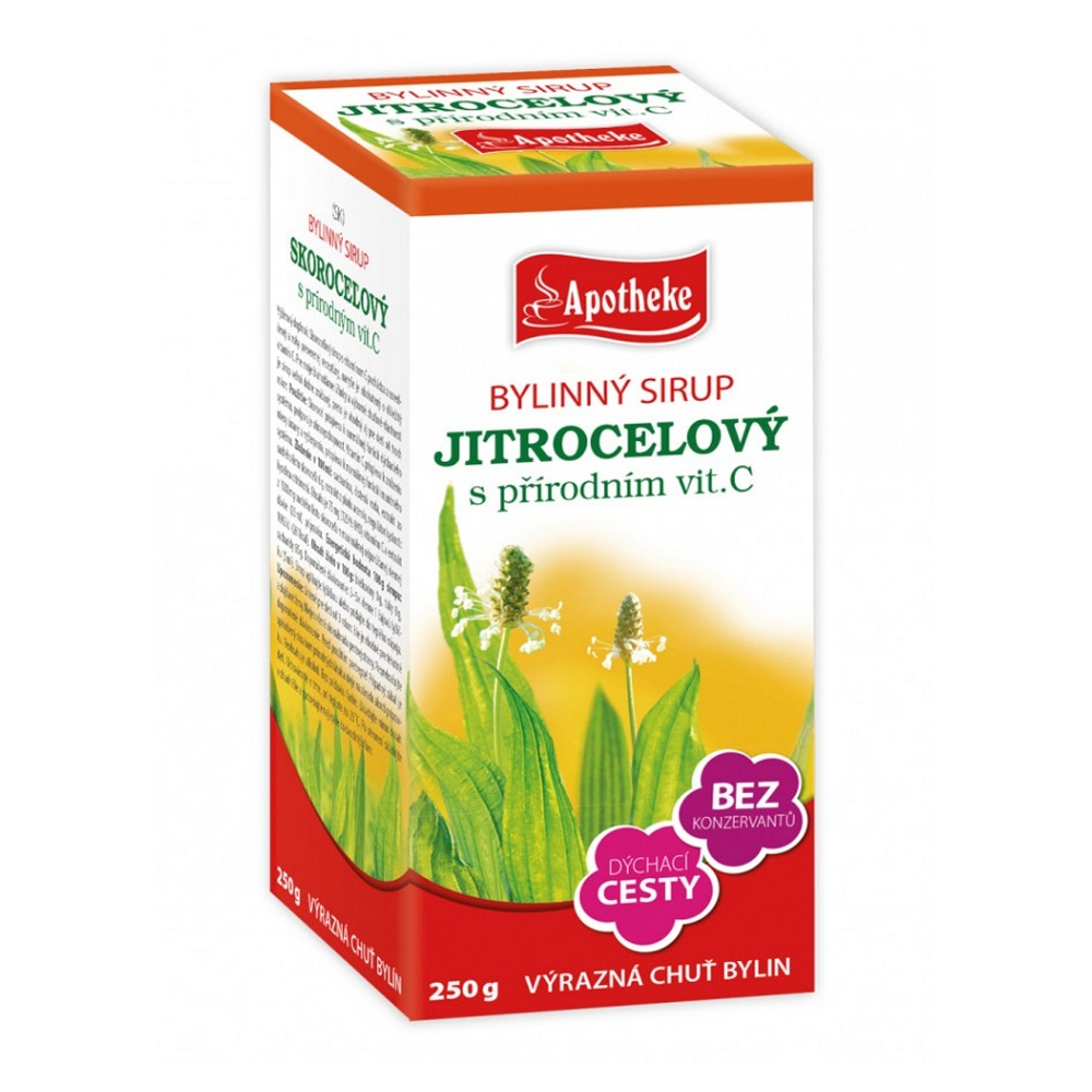 APOTHEKE Bylinný sirup Jitrocelový s přírodním vit. C 250 g