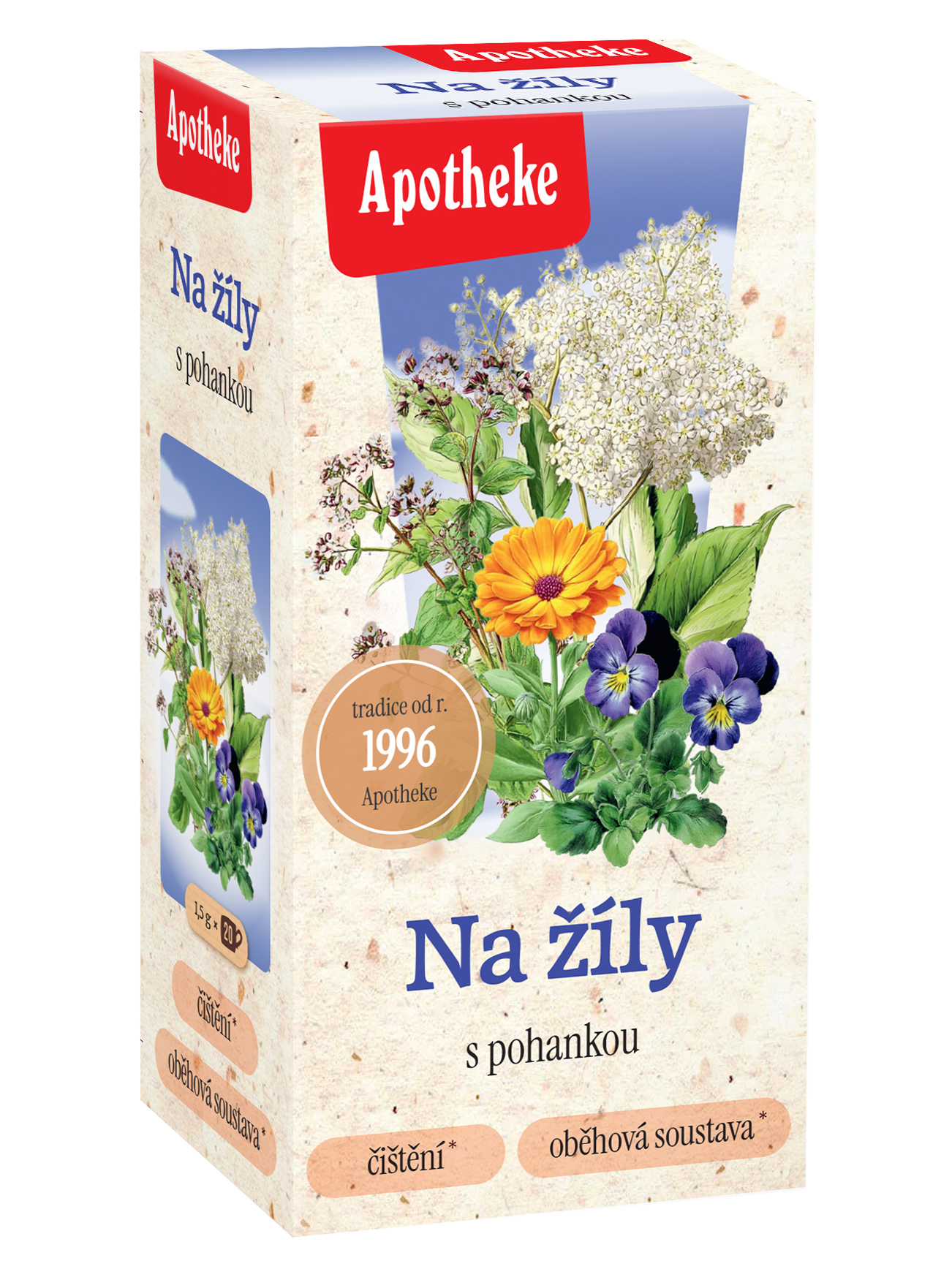 Apotheke Čaj na žíly nálevové sáčky 20x1,5 g