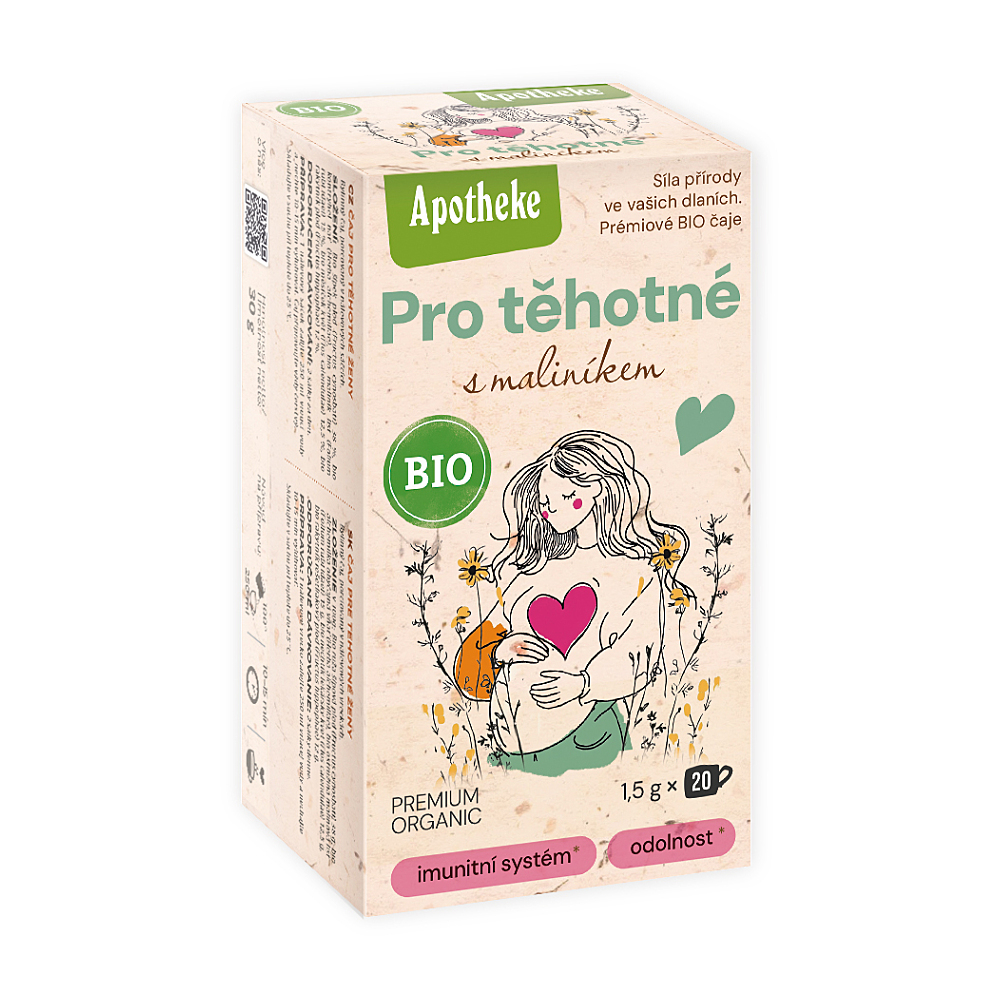 APOTHEKE Čaj pro těhotné s maliníkem BIO 20 sáčků