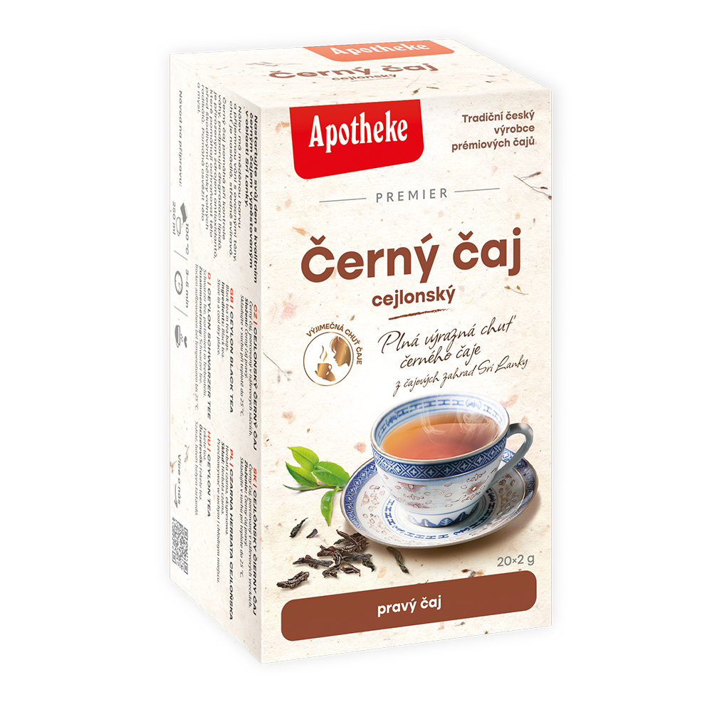 Apotheke Černý čaj cejlonský nálevové sáčky 20x2 g