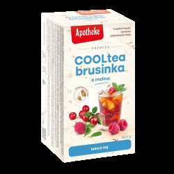 APOTHEKE COOLtea brusinka s malinou 20 x 2 g