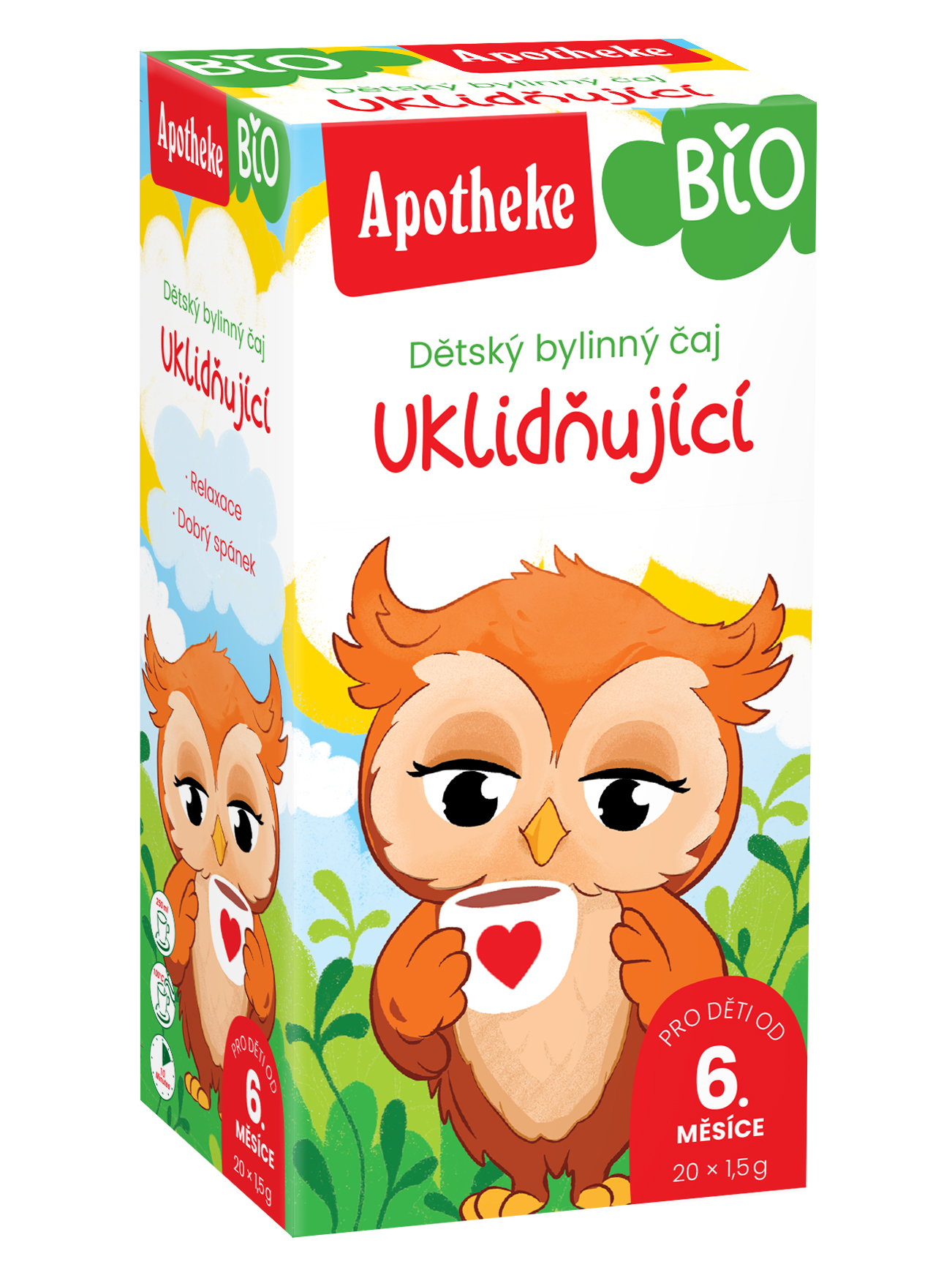 APOTHEKE Dětský čaj BIO uklidňující 20 sáčků