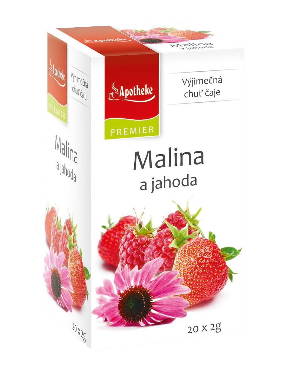 APOTHEKE Malina + Jahoda s echinaceou čaj 20 x 2 g