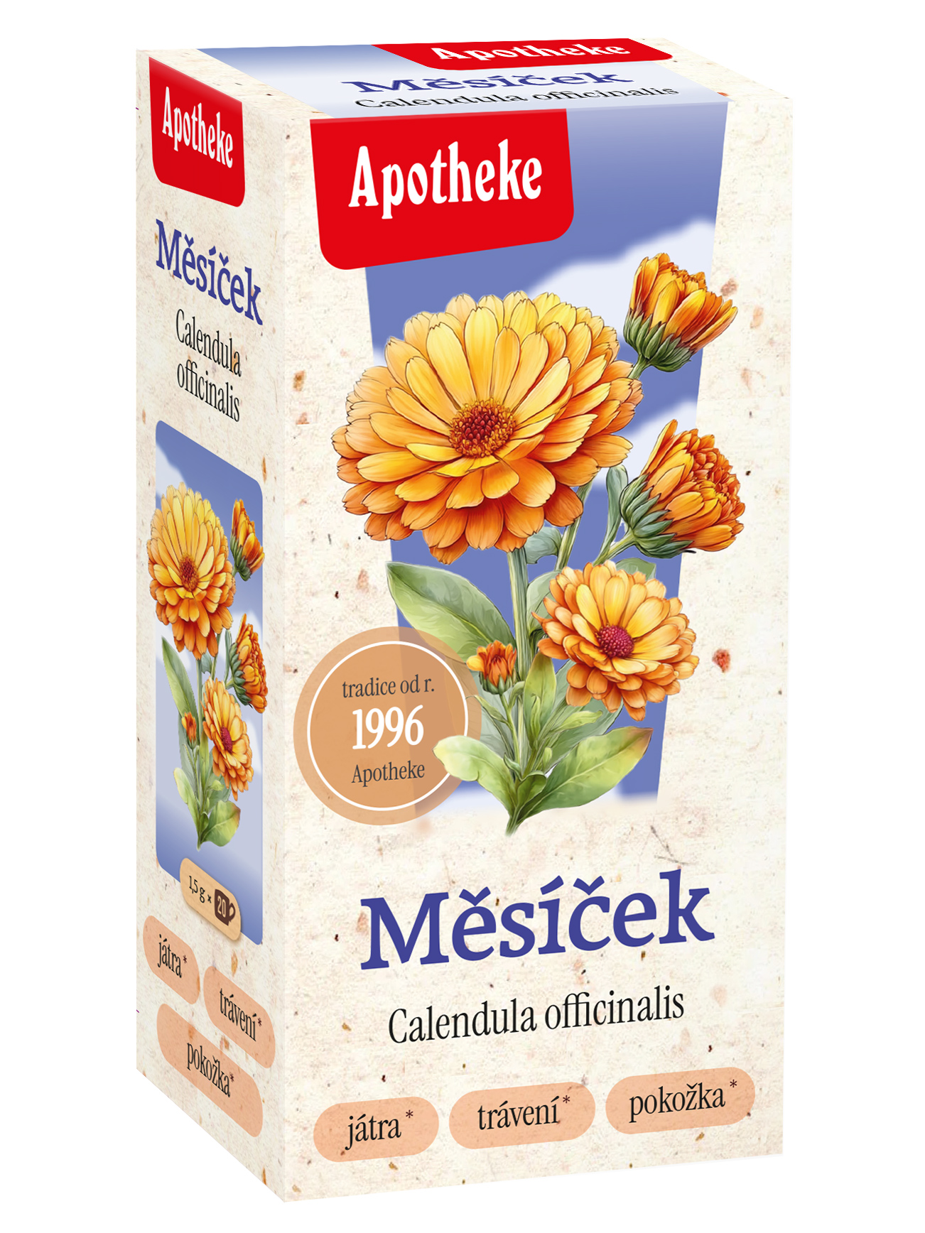 Apotheke Měsíček lékařský čaj nálevové sáčky 20x1,5 g