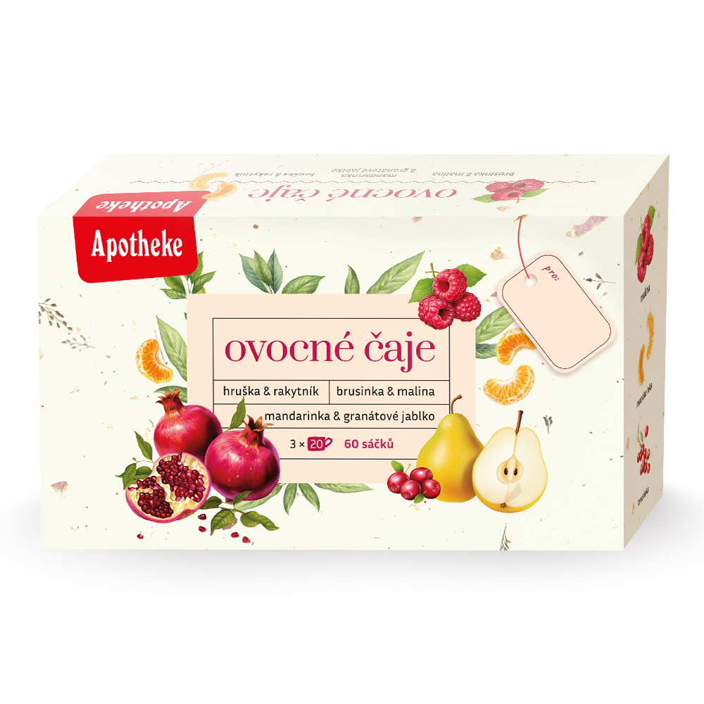 Apotheke Ovocné čaje Mix 3x20 sáčků